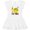 AA-White, variant on Inktastic Dinosaur 2nd Birthday 2 Year Old Party Girls Toddler Dress