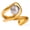 JDR0211005 PS, variant on Contemporary Open Ring Abstract Design Stainless Steel Fashion Finger Accessory