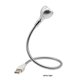 thumbnail image 5 of Inteprter Lámpara LED de escritorio para libros, USB Flexible para interior, hogar, escuela, dormitorio, ordenador portátil, lector de de noche, luz Iluminación y accesorios Plata Luz blanca Inteprter HA072794-03, 5 of 6