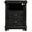 Black, variant on AENKYO Farmhouse 2-Drawer Nightstand with Charging Station, Rustic Wooden End Table for Bedroom & Living Room, White