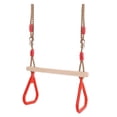 thumbnail image 1 of Columpio de Trapecio Sunnimix con Anillos de Plástico Rojo para Gimnasio, 1 of 5