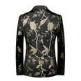 thumbnail image 4 of Cloudstyle Mens Embroidery Tux Dress Suit Jacket Formal Print Prom Blazer Dinner Sport Coat, 4 of 4