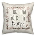 thumbnail image 2 of Creative Products I Love That You're My Mom 18x18 Spun Poly Pillow, 2 of 3