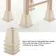 thumbnail image 3 of Elevadores Para Muebles De Porcelana Imitación, Juego De 4 Elevate Storage Space Mobility Help, 3 of 7