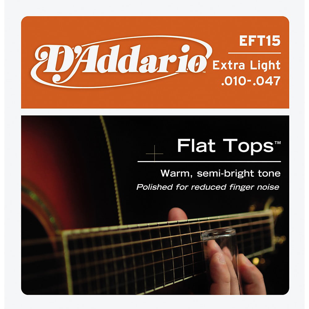 D'Addario EFT15 Flat Tops Phosphor Bronze Acoustic Guitar Strings