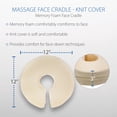 thumbnail image 6 of Core Products Memory Foam Massage Face Rest, Plush Knit Cover, 6 of 6
