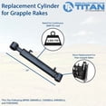 thumbnail image 2 of Titan Attachments Replacement Hydraulic Cylinder For Titan QT Grapple Rakes, 2 of 6