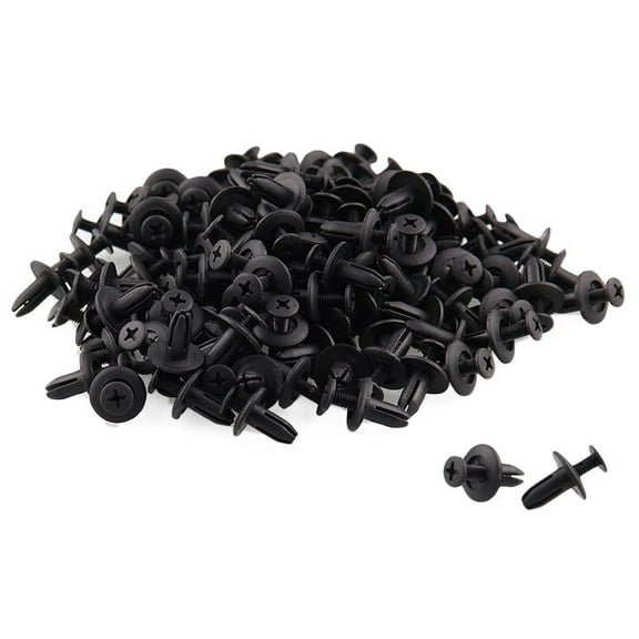 120 * Push Pin Clips-Black