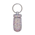 thumbnail image 1 of Bling Pill Container Portable Pill Bottle Case Waterproof Travel Medicine Box Crystal Mini Pill Holder Storage With Keychain For Outdoor, 1 of 5