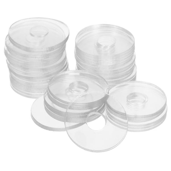 TOYMYTOY 50Pcs Transparent Vinyl Shower Door Handle Washers Durable Sealing Gaskets for Screw Fastening Replacement
