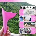 thumbnail image 6 of 4 Pcs Female Urination Device Female Urinal for Women Womens Urinal Pee Funnel for Pee Standing with Carrying Bag (2 Purple + 2 Pink), 6 of 7