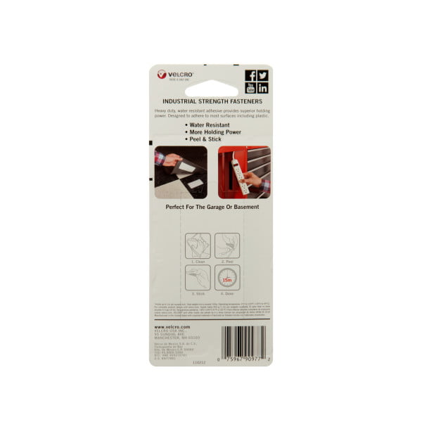 VELCRO® 25mm Wide Hook & Loop - Self Adhesive - Black (KBT-N2021