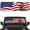 DUCK FLAG, variant on Windshield Sun Shade Compatible with TJ (1996-2006) JK JKU (2007-2017) 2&4 Door, UV Blocking Foldable Car Sun Visor with Cool Pattern & Storage Pouch