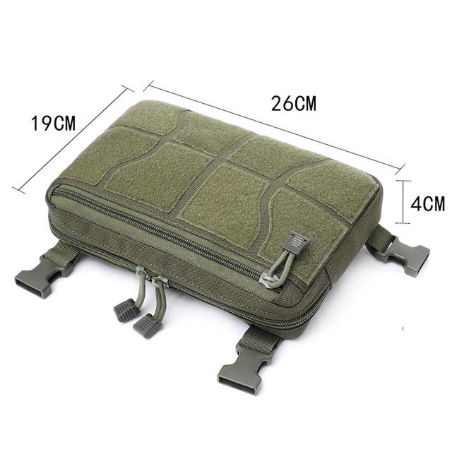 Mochila Portátil Riñonera ajustable en el pecho, bandolera cruzada de Hip Hop (verde militar) Hugtrwg Para Estrenar