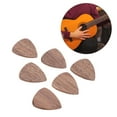 thumbnail image 4 of Wood Color Guitar Picks, Classical Ukulele Wooden Pick Comfortable Grip Durable  For Gift For Music Instrument Learning, 4 of 8