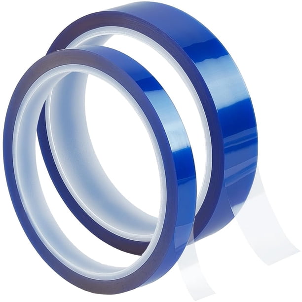 2 rollos de cinta térmica para sublimación, cinta térmica azul, cinta resistente al calor de alta temperatura, cinta de transferencia térmica, cinta térmica para electrónica, cinta de vinilo para