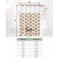 thumbnail image 6 of No Hook Shower Curtain with Snap in Liner, Rainbow Striped Love Heart Hotel Shower Curtains for Bathroom, Washable Shower Curtain Liner Set with Mesh Top Window, 54"x78", 6 of 6