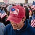 thumbnail image 2 of GrmtClth 250th Anniversary Usa Hat Patriotic Caps 1776-2026 American Printed Baseball Hat Retro Traditional Soft United States Washed Hat Unisex Adult Red One Size, 2 of 5
