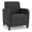 Adler Black, variant on Siena Lounge Lobby Reception Waiting Guest Chair / Black Steel Legs / Navy Blue