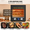thumbnail image 4 of KFFKFF Infrared Electric Grill, 1800W Non-Smoking Electric Roaster, 1450°F Stainless Steel Meat Heater with 6-Level Adjustable Stand, Electric Infrared BBQ Device for Toasting, Grilling, Indoor Use, 4 of 9