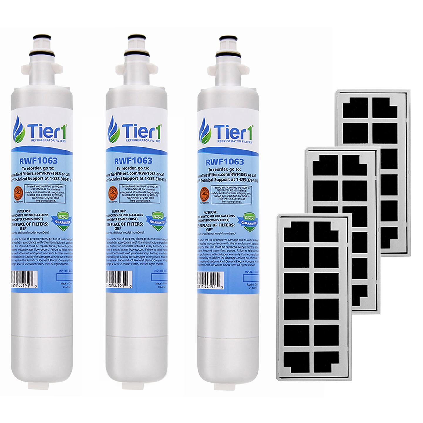 Tier1 RPWF Refrigerator Water & Air Filter Combo 3pk Replacement for