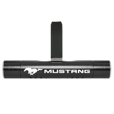 Ford Mustang Car AC Vent Air Freshener Black Clip with adjustable window and 10 Refill Sticks