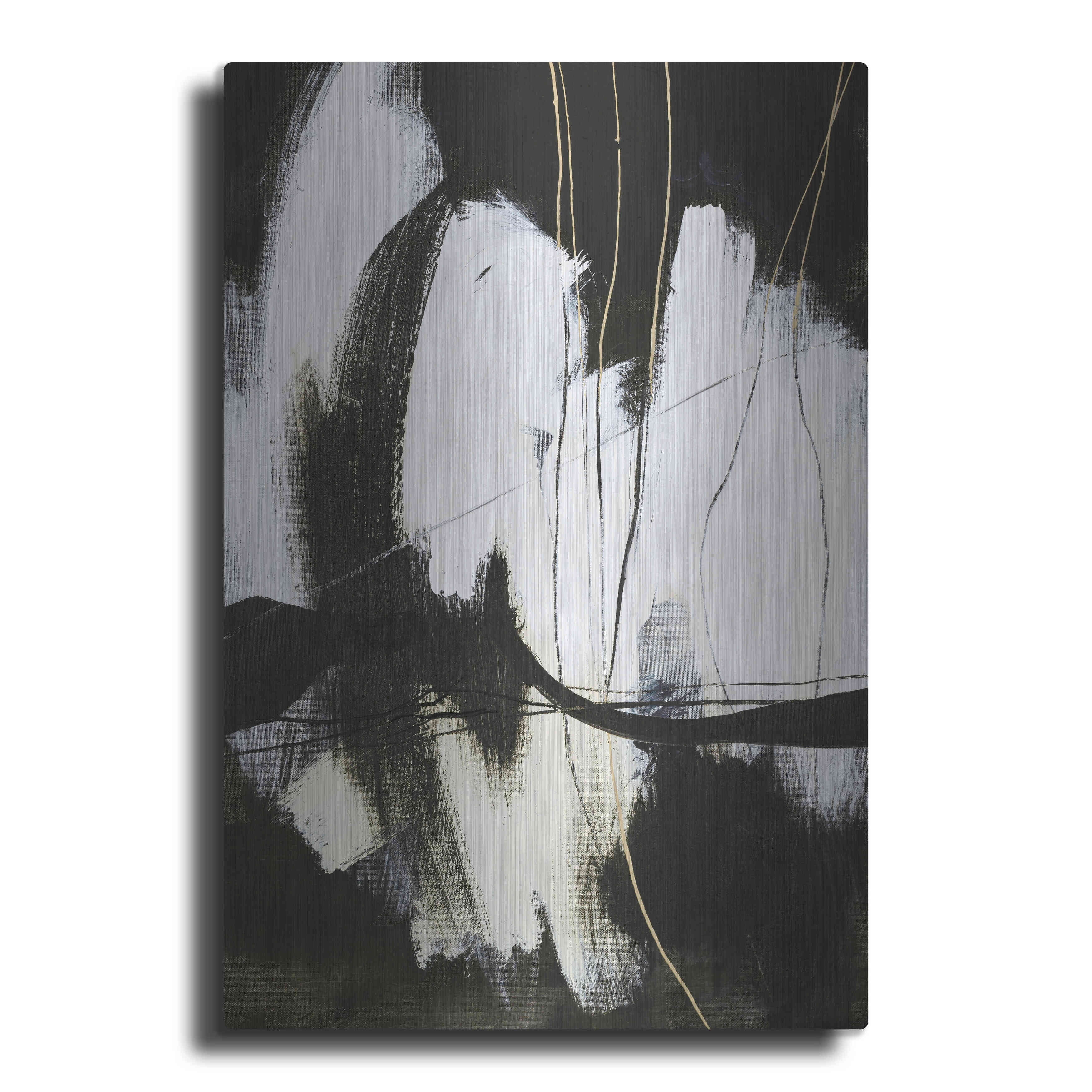 Luxe Metal Art 'Behind Lines' by Design Fabrikken, Metal Wall Art, 24 ...