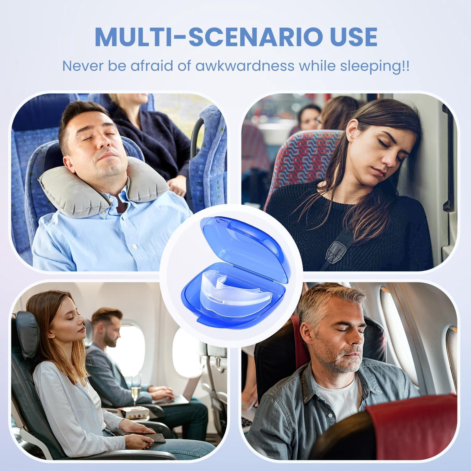 Anti-Snore Device for Stop Snoring Solution,  Anti Snoring Mouthpiece Mouth Guard for Men and Women