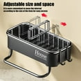 thumbnail image 6 of Kitchen Bathroom Multifunctional Drainage Rack, Wall Mounted Sink Shelf, Faucet Bath Organizer, Stainless Steel Material, Strong Load-Bearing, Self-Draining Design, Detachable, Easy Cleaning, 6 of 6