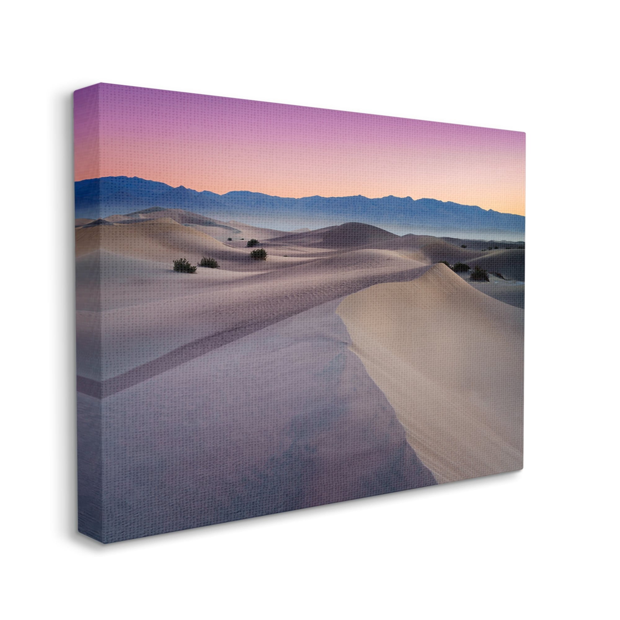 Stupell Desert Dunes Pink Sunrise Landscape Photography Gallery Wrapped Canvas Print Wall Art