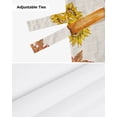 thumbnail image 6 of Thanksgiving Fall Pumpkin Maple Leaf Short Window Curtain Adjustable Tie Up Valance for Living Room Kitchen Window Drapes, 6 of 6