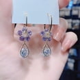 thumbnail image 4 of WILLBEST Conjunto De Aretes De Moda Para Mujer, Aretes Colgantes Con Borlas Y Pétalos., 4 of 4