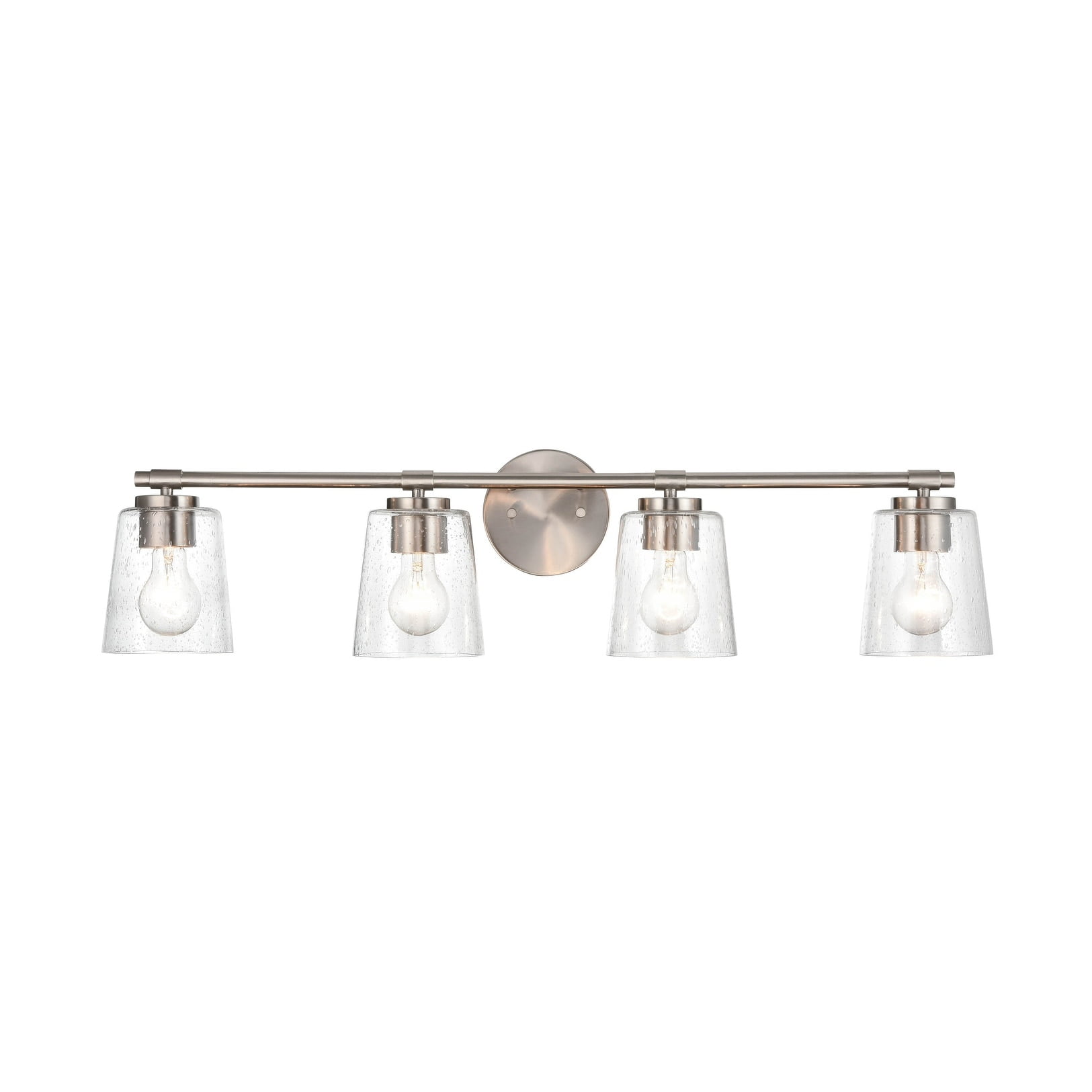 Millennium Lighting 4 Light Bathroom Vanity Fixture in Multiple Finishes Brushed Nickel Nickel Brushed