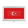 thumbnail image 1 of Turkey Country Flag Name Business Card Holder Case Pocket Box Wallet, 1 of 3