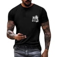 thumbnail image 1 of T-Shirt à Imprimé Cocotier à Manches Courtes Col Rond Tendance Fleur Décontractée pour Hommes Haut Basique Élégant, 1 of 4