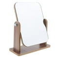 thumbnail image 4 of Yinanstore Decorative Table Mirror Rectangular Makeup Mirror for Bedroom Table or Bathroom Countertop (360 Rotated) - as described, Large, 4 of 5