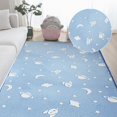 thumbnail image 2 of Luminous Plush Rug Children Bed Room Carpet Glow in the Dark Area Rugs, 2 of 4