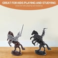 thumbnail image 4 of 52 Pcs/Bag Medieval Cavalry War Horse Soldier Model Roman Soldier Ancient Medieval Warrior Model Act, 4 of 5