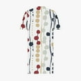 thumbnail image 6 of Feancey Trendy Midi Dresses for Women Summer Plus Size T-Shirt Dress V Neck Casual Oversized Dresses Short Sleeve Loose Vacation Dress with Pockets Multicolor L, 6 of 6