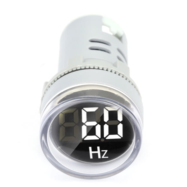 Indicador Hz, pantalla digital LED redonda Señal Ac Hertz Luz indicadora Luz indicadora de frecuencia Altamente versátil