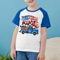 thumbnail image 2 of CFLVAEK Enfants T-Shirts Patriotiques du 4 Juillet T-Shirts Graphiques Amusants T-Shirts Raglan à Manches Courtes pour la Fête de l'Indépendance T-Shirts Décontractés à Col Rond T-Shirt de Fête 7 Ans, 2 of 8