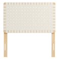 thumbnail image 3 of Headboard, Twin Size, Natural Beige, Vegan Leather, Bedroom, Modern Contemporary HB36748, 3 of 9