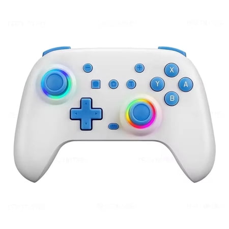 Oilsky 028 Wireless Gaming Controller Compatible with PC,iOS,and Android, Gamepad PC Joystick Gamepad Controller with Turbo Booster -White