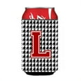 thumbnail image 2 of Carolines Treasures CJ1021-LCC Monogram - Houndstooth Can or Bottle Beverage Insulator Hugger Initial L Can Hugger, 2 of 2