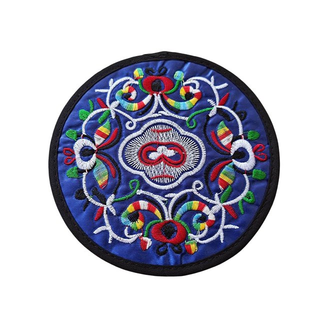 Billuyoard Posavasos para bebidas, tapete étnico para taza de té, almohadilla bordada, almohadillas aislantes, decoración de para amigos, Type7 NO7