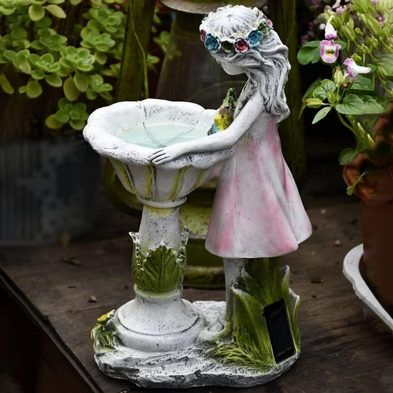 Figures Flower Fairy Garden Statues - Resin Ornaments Home Decor