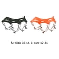 thumbnail image 4 of FLhrweasw Cadenas de nieve de 13 dientes, funda para botas, antideslizante, ligera para invierno (negro M), 4 of 8