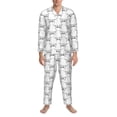 thumbnail image 3 of Pofeuu Labrador Retriever Dog Print Men's Long Sleeve Pajama Set Pijamas Para Hombres Pijamas Para Hombres Mens Pajamas Set-X-Large, 3 of 7