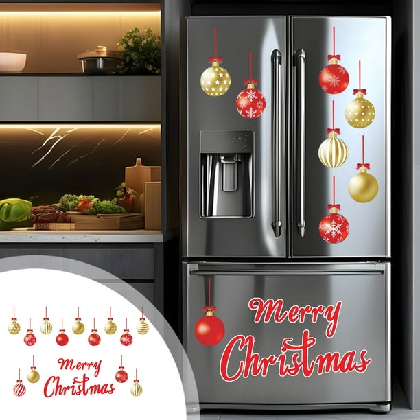 32 imanes navideños para puerta de garaje - Decoración navideña para refrigerador y cocina