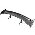 thumbnail image 4 of Ikon Motorsports Universal Fits 57 Inch JDM GT Style Rear Trunk Spoiler Wing Lip Adjustable, Gloss Black ABS, 4 of 7